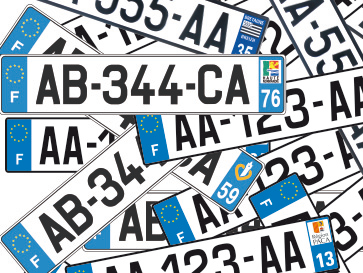 nouvelle plaque d'immatriculation